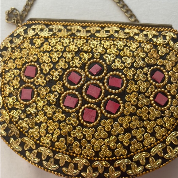 Pink and Gold Mosaic Women's Bag- by LULU - Picture 12 of 13